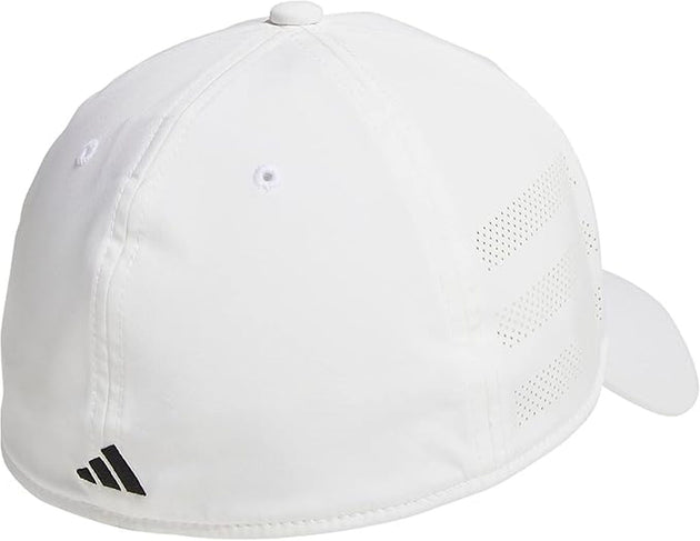 5157018 Adidas Men's Gameday 4 Stretch Fit Tennis Hat (White/Black)