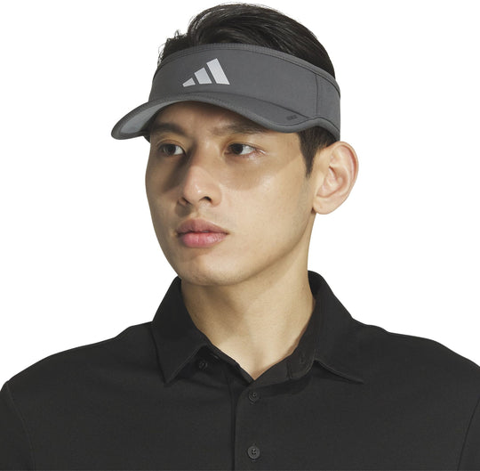 5158652 Adidas Men's Superlite 3 Tennis Visor (Grey/Silver Metallic)
