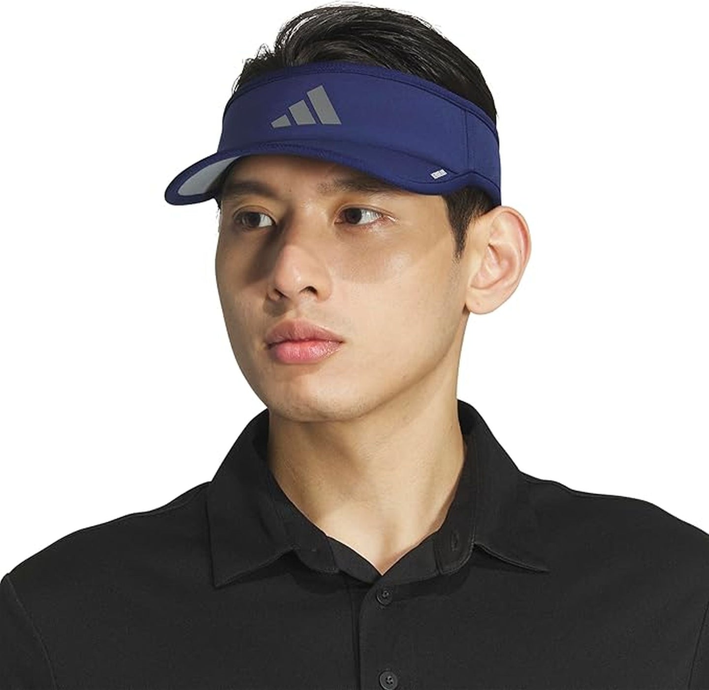 5159238 Adidas Men's Superlite 3 Tennis Visor (Dark Blue/Grey)