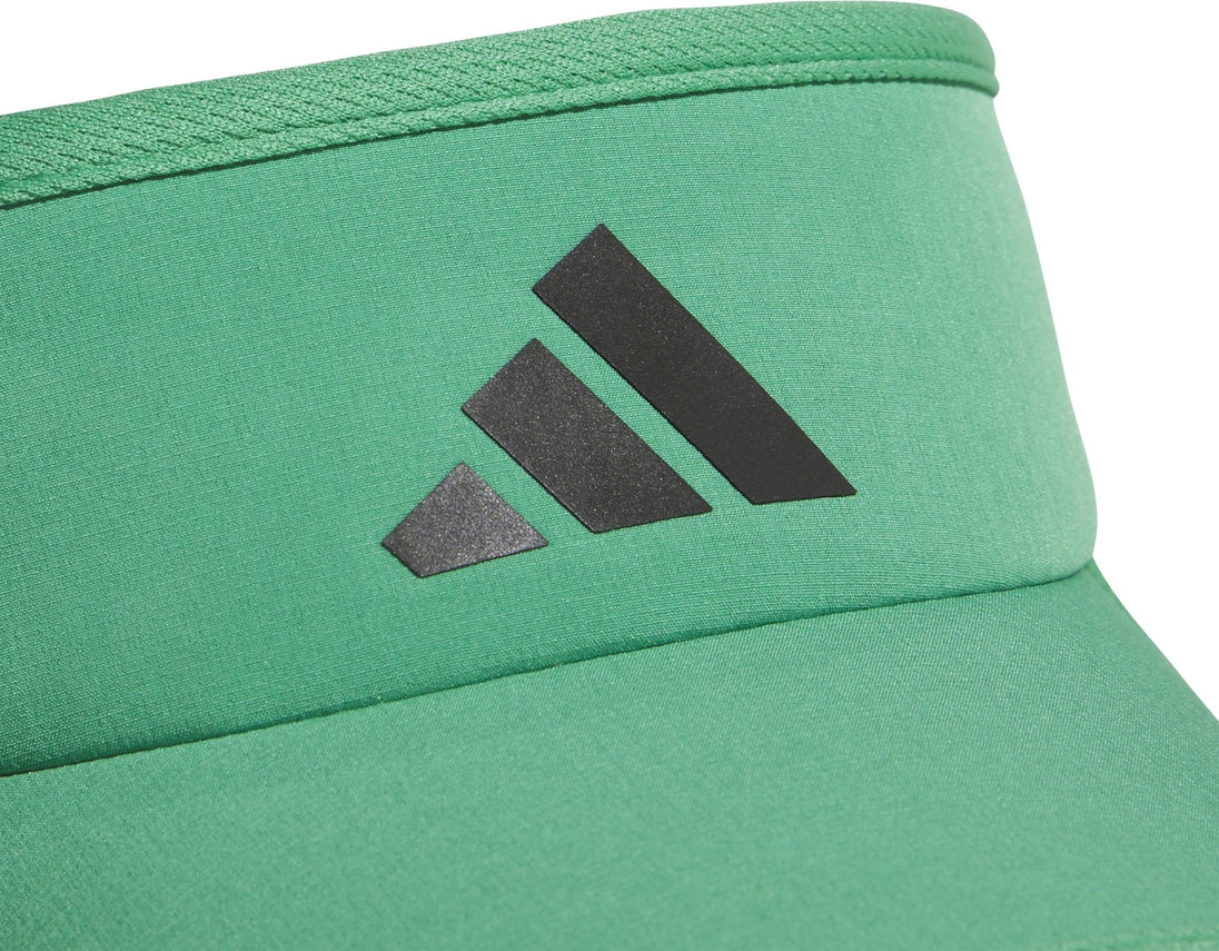 5159254 Adidas Men's Superlite 3 Tennis Visor (Semi Court Green/Black)