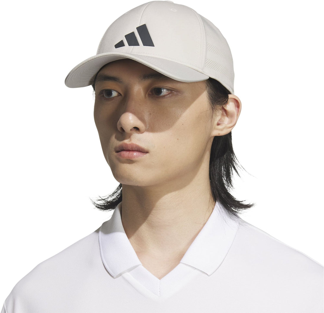5159274 Adidas Men's Gameday 4 Stretch Fit Tennis Hat (Wonder Alumina Grey/Grey)