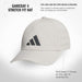 5159274 Adidas Men's Gameday 4 Stretch Fit Tennis Hat (Wonder Alumina Grey/Grey)
