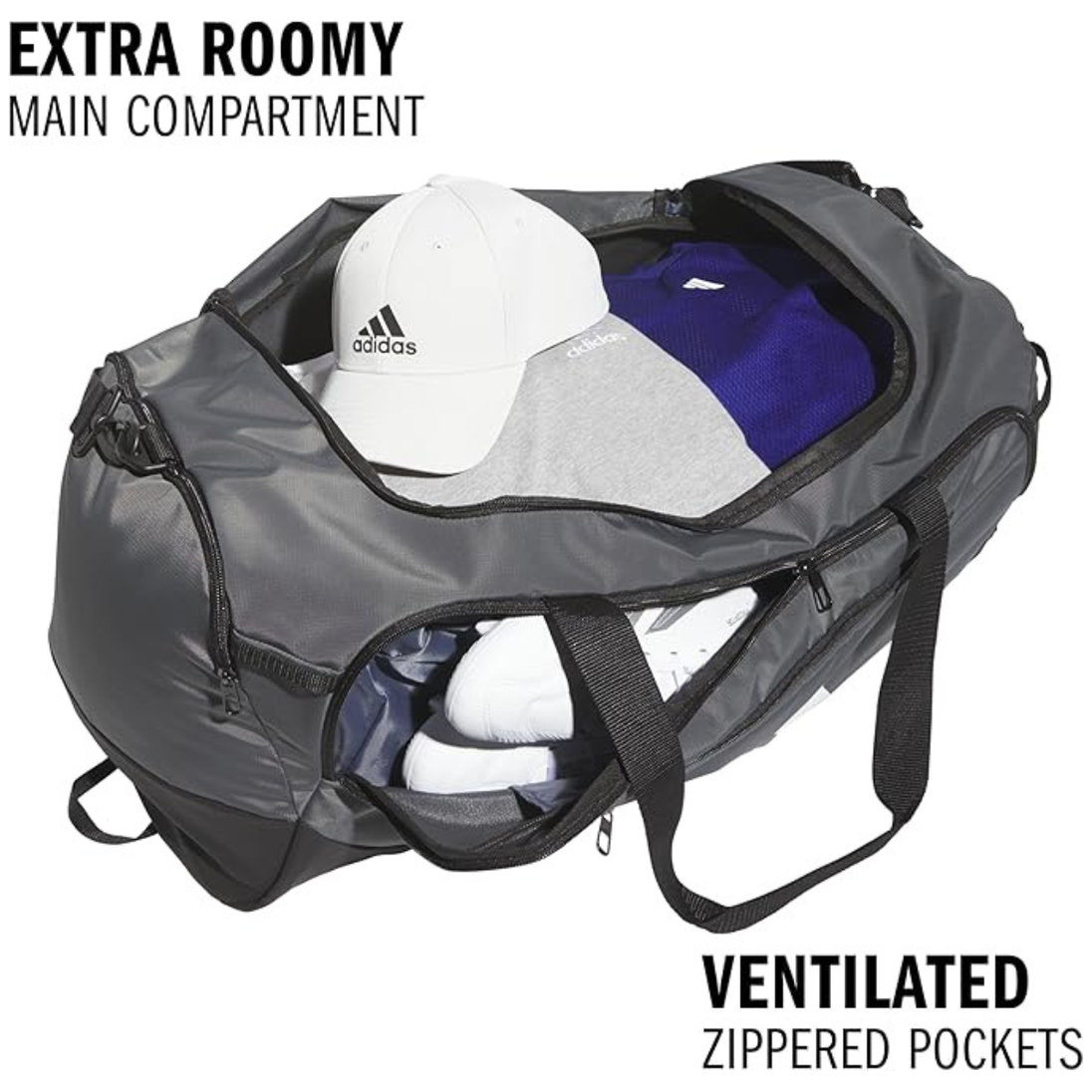 Adidas Defender 5 Small Duffel Bag (Dark Grey)