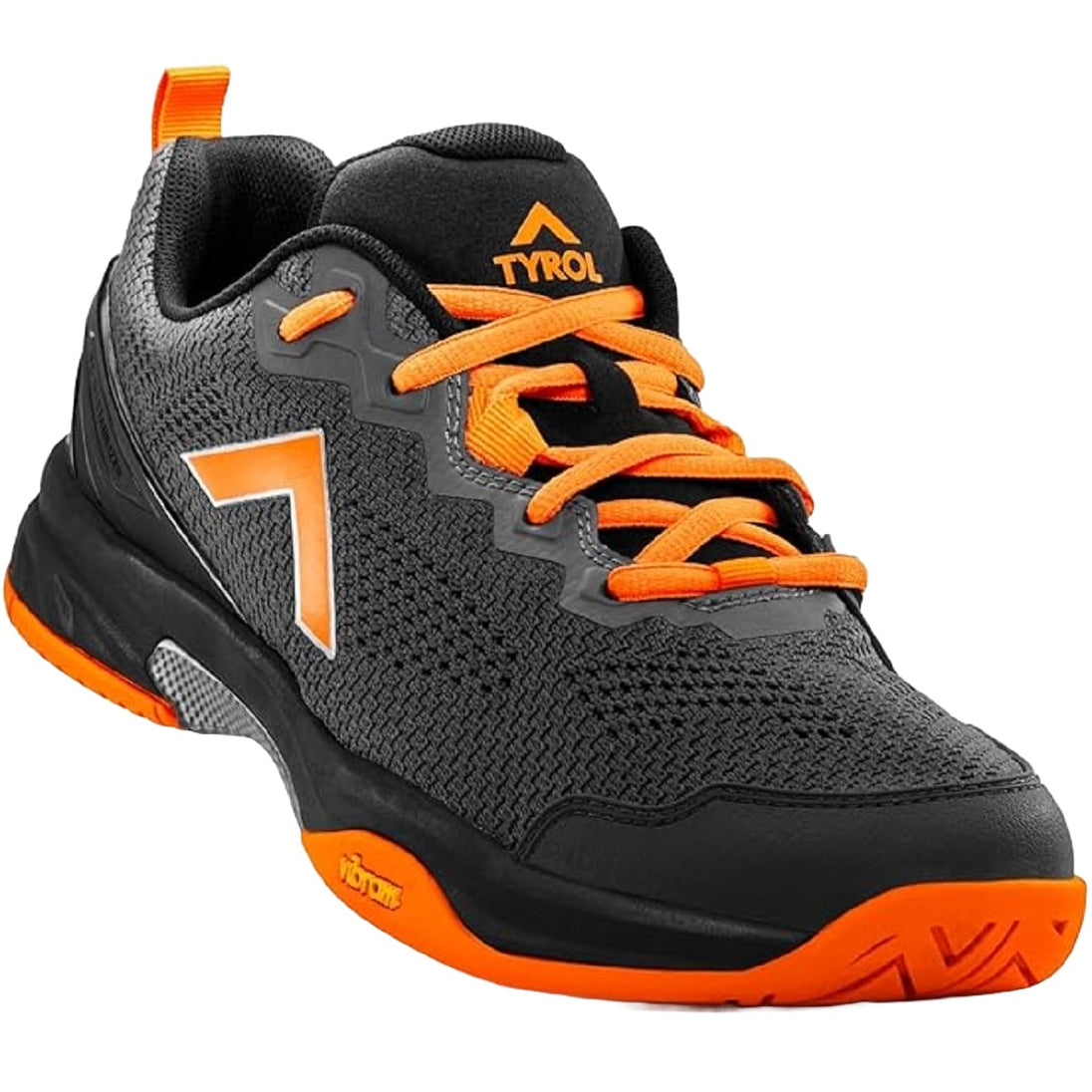 5200-CGTA Tyrol Men's Drive-V Pro Pickleball Shoes (Charcoal Grey/Tangerine)