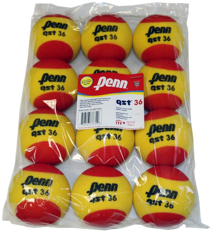 521910-Case Penn QST 36 Red Foam Training Tennis Balls – Case (36 Balls)