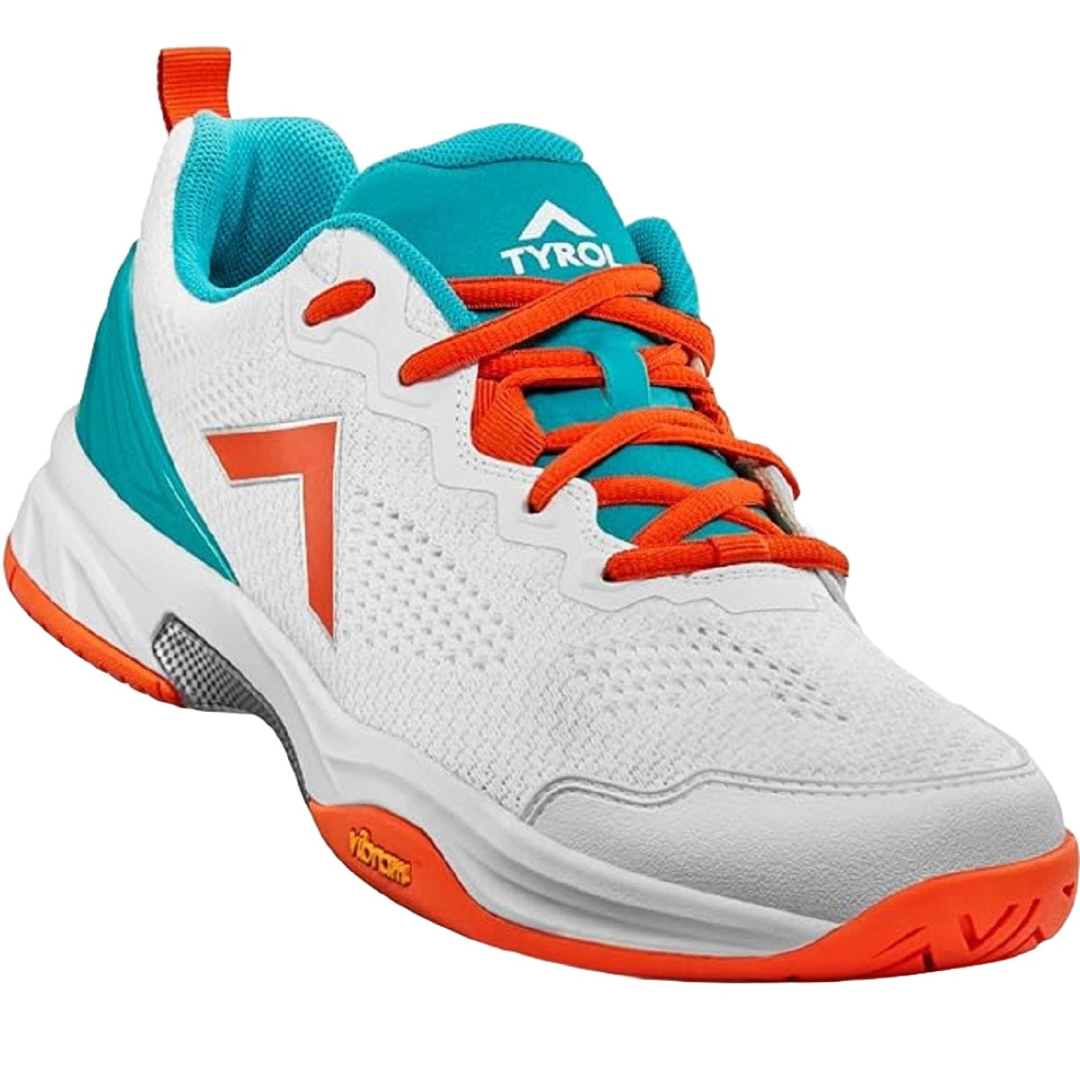 5400-WHAQ Tyrol Men's Velocity-V Pickleball Shoes (White/Aqua) - Right 2