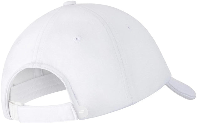 5JB1221-1000 Babolat Junior Pure Logo Tennis Hat (White)