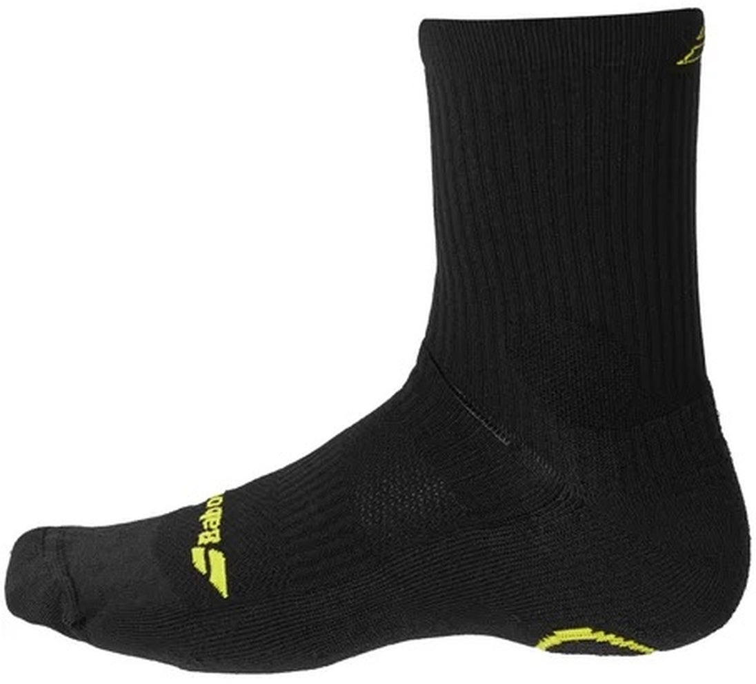 5MA1322-2036 Babolat Aero Men's Pro 360 Tennis Socks (Black/Aero)