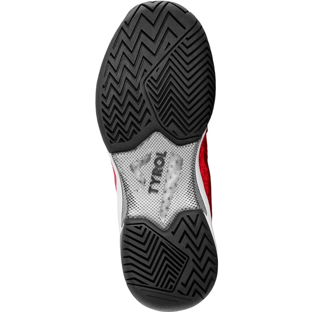 6000-PKCR Tyrol Women's Smash Pickleball Shoes (Pink/Crimson) - Sole