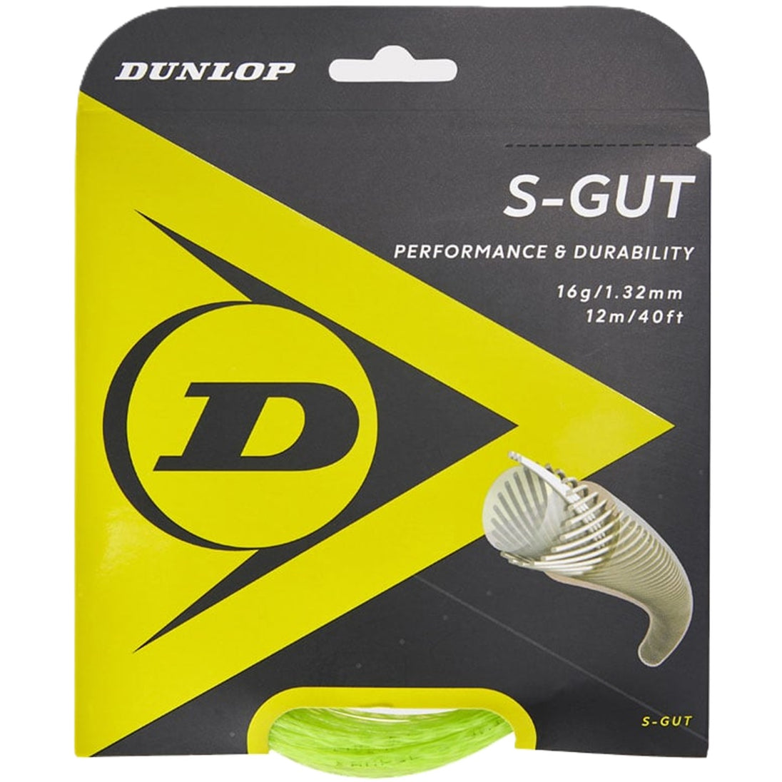 Dunlop S-Gut 17g Green Tennis String (Set)
