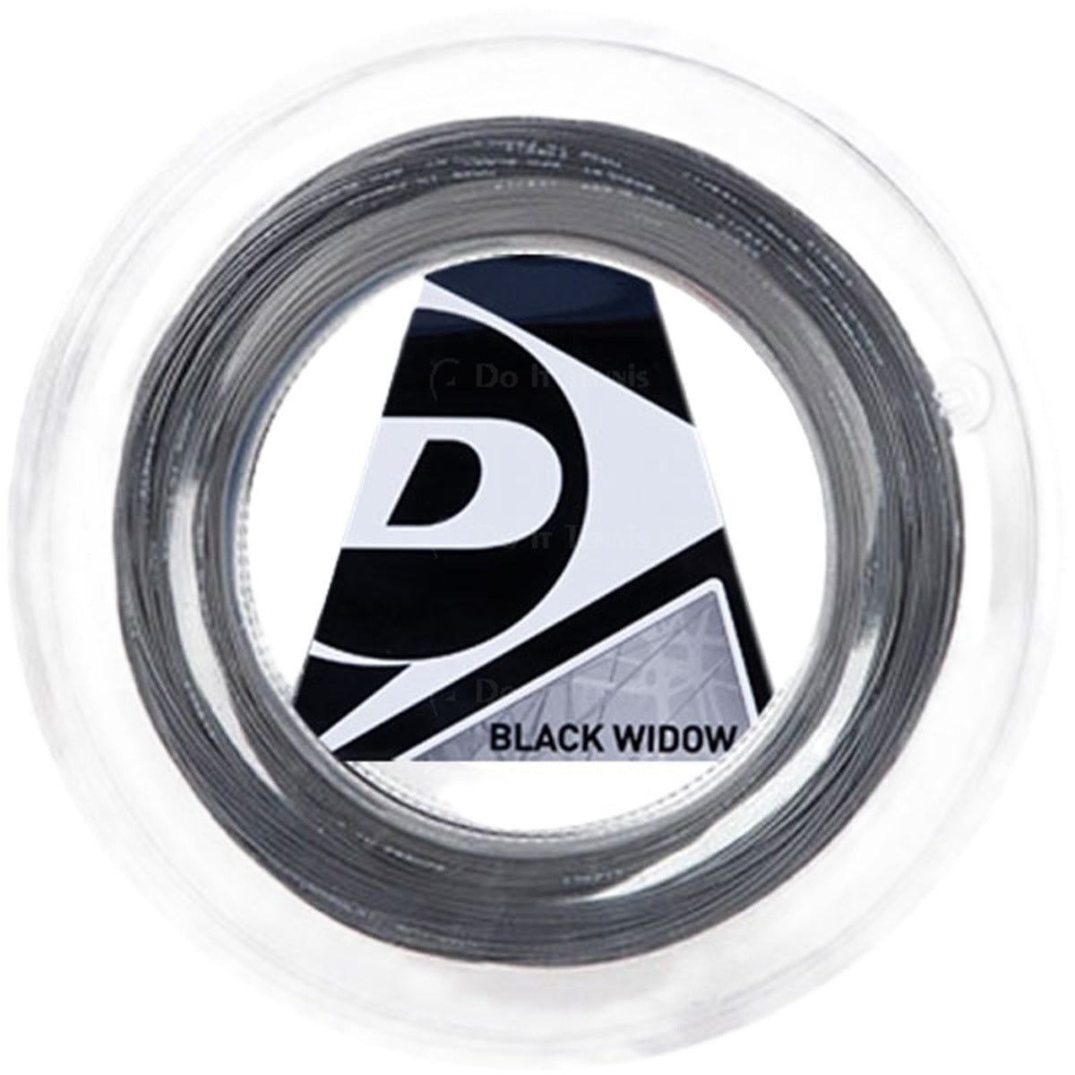 624855 Dunlop Black Widow 18g Black Tennis String (Reel)
