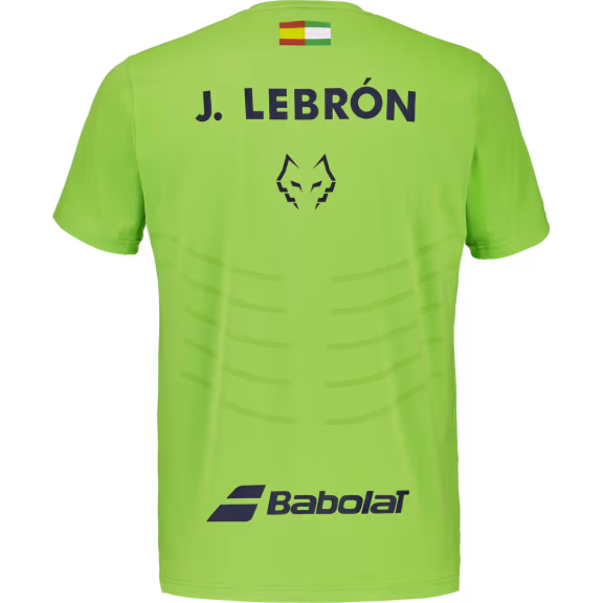 6MF26012-8013_Babolat_Mens_Replica_Lebron_Crew_Neck_Padel_Tee_Flash_Green_