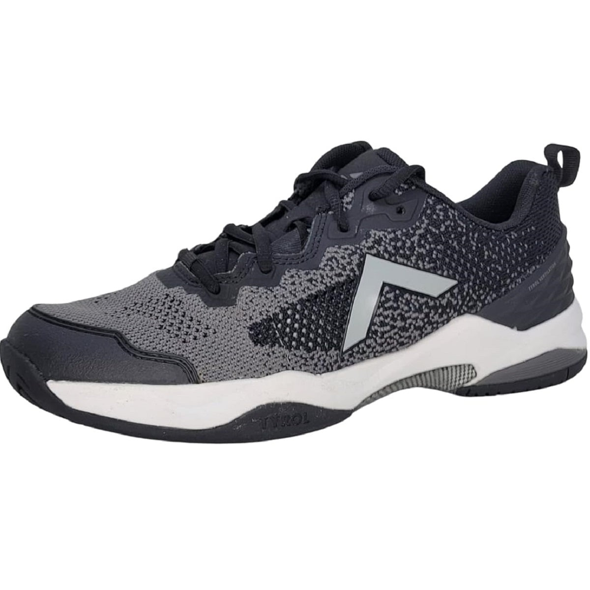 7000-BKSM Tyrol Men's Smash Pickleball Shoes (Black/ Smoke Pearl) - Left