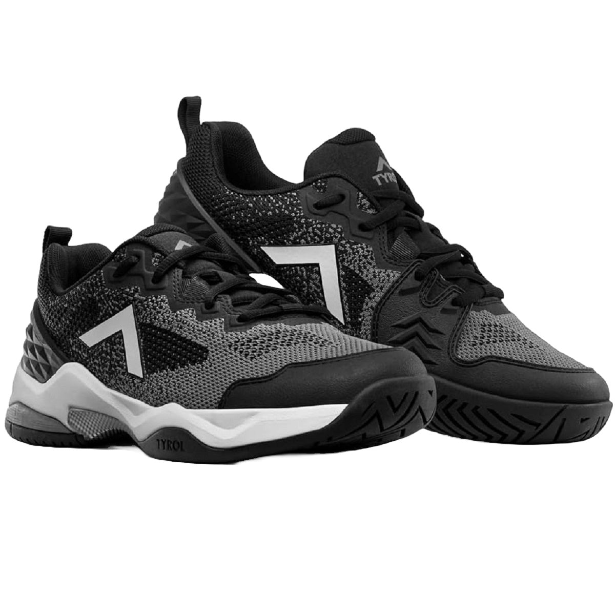 7000-BKSM Tyrol Men's Smash Pickleball Shoes (Black/ Smoke Pearl) - Pair