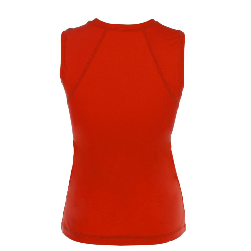 Sofibella Women's Classic Sleeveless Tennis Top (Red)