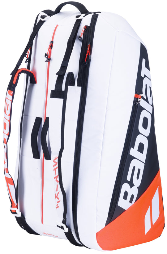 751225-374MY Babolat Pure Strike Racquet Holder x12 Tennis Bag (White/Red)