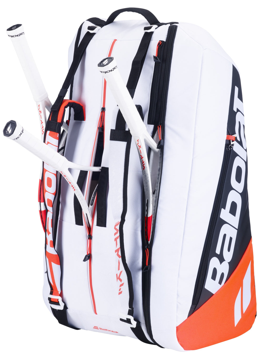 751225-374MY Babolat Pure Strike Racquet Holder x12 Tennis Bag (White/Red)