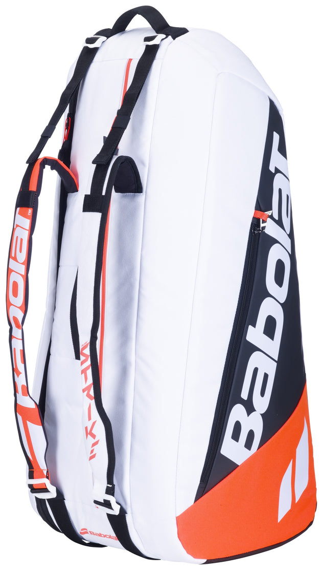 751226-374MY Babolat Pure Strike Racquet Holder x6 Tennis Bag (White/Red)