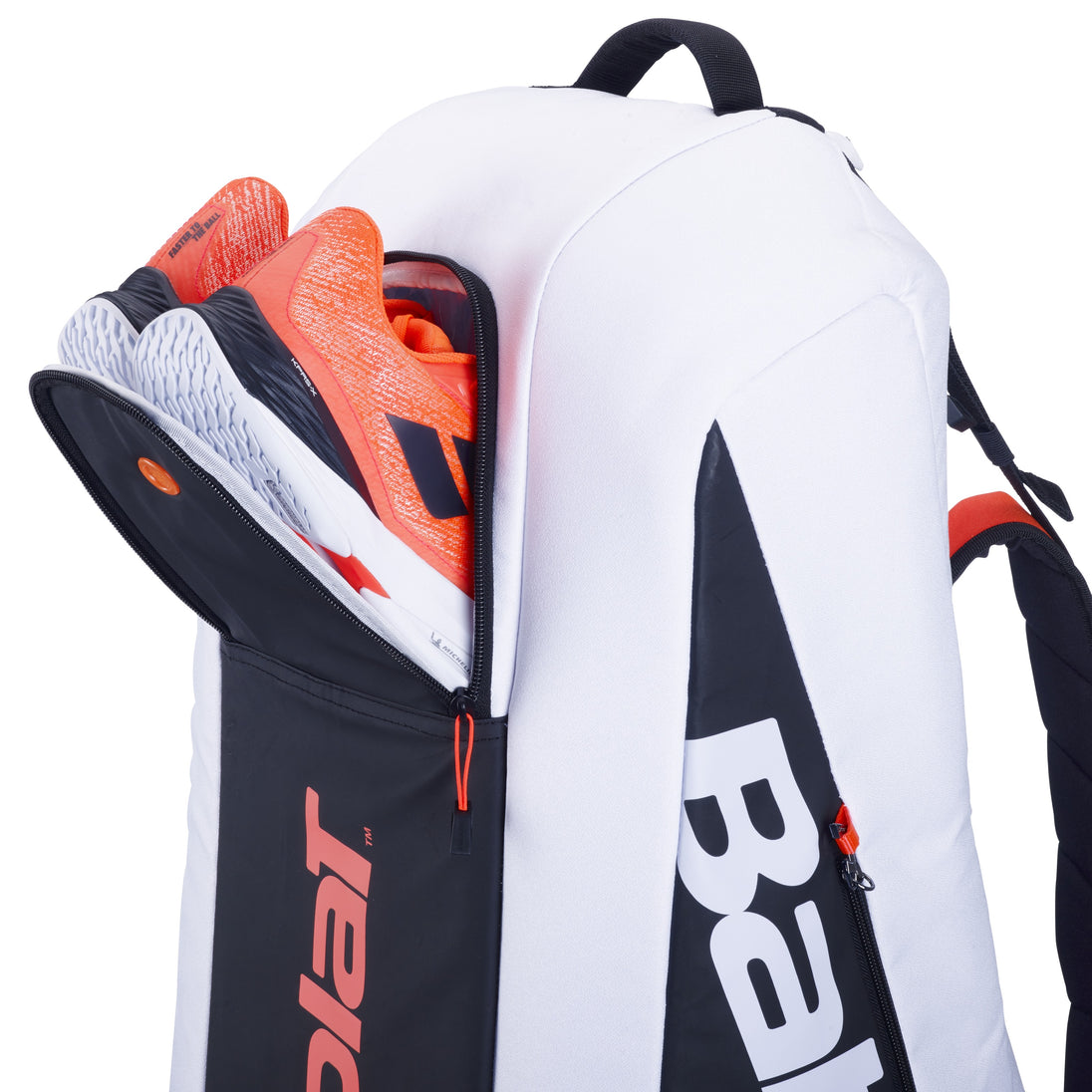 751226-374MY Babolat Pure Strike Racquet Holder x6 Tennis Bag (White/Red)