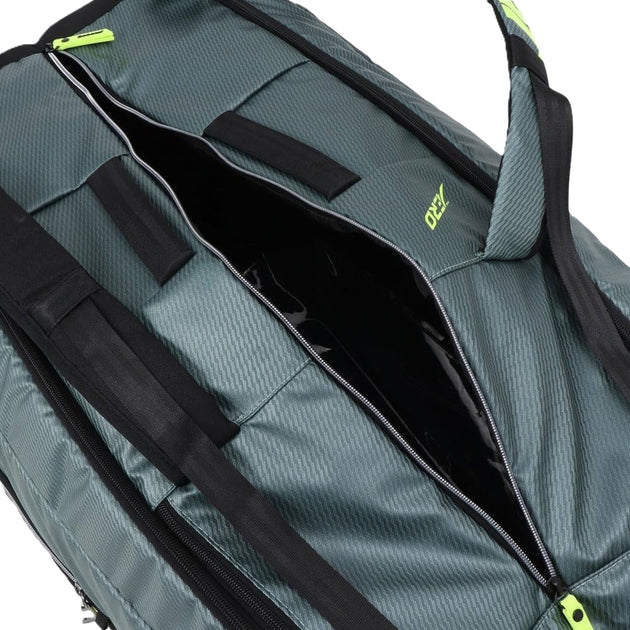 751238-100MY Babolat Pure Aero Racquet Holder x12 Tennis Bag (Metallic Grey/Black/Fluo Yellow)