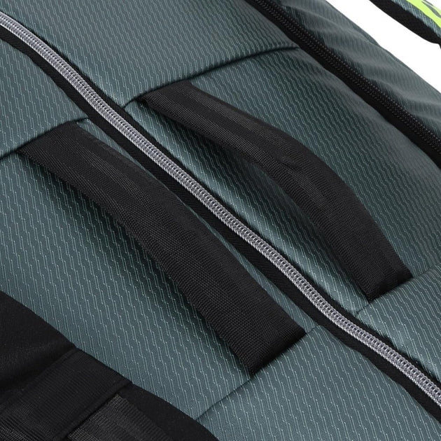 751238-100MY Babolat Pure Aero Racquet Holder x12 Tennis Bag (Metallic Grey/Black/Fluo Yellow)