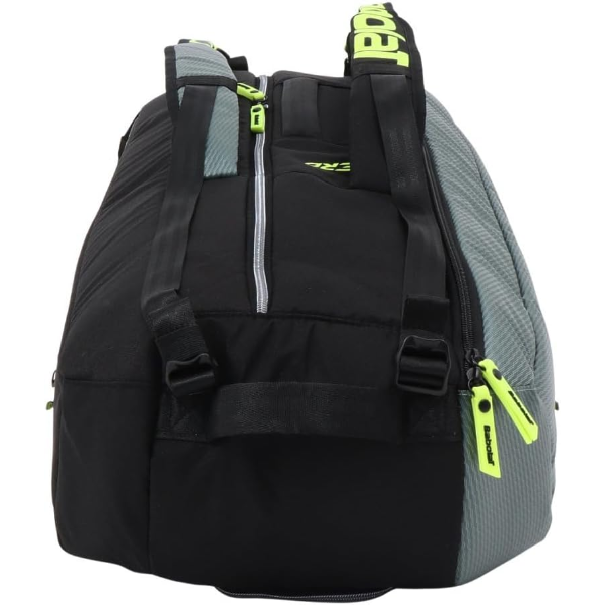 751239-100MY  Babolat Pure Aero RH x 6 Tennis Bag (Metallic Grey/Black/Fluo Yellow)