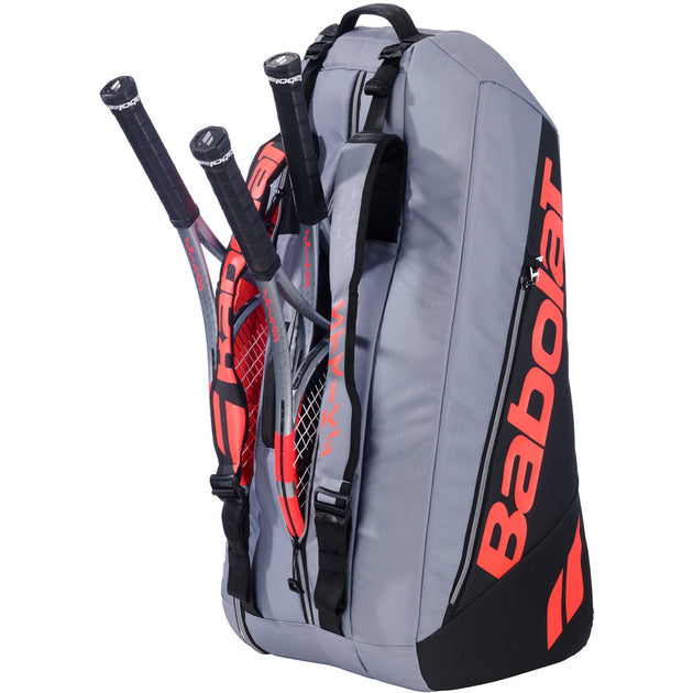 751249 Babolat Pure Strike 4th Gen Racquet Holder x6 Tennis Bag (Carbon Grey)