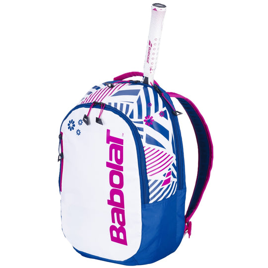 753108-366 Babolat Kids Tennis Backpack (White/Blue/Pink)