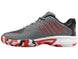86613-052  K-Swiss Big Kids Hypercourt Express 2 Tennis Shoes (Steel Gray/Jet Black/Spicy Orange) - Left