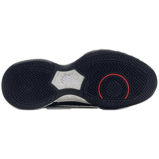 86989-043 K-Swiss Juniors' Bigshot Light 4 Tennis Shoes (Black/White/Poppy Red)