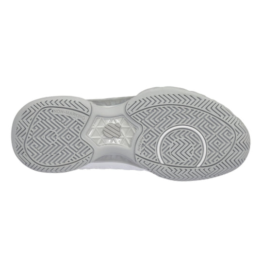 86989-138 K-Swiss Junior Bigshot Light 4 Kids' Tennis Shoes (White/High Rise/Silver)