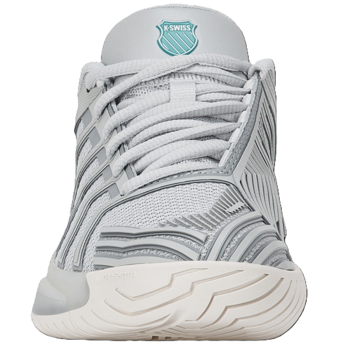 K-Swiss Women’s UltraShot 4 Tennis Shoes (Glacier Gray/Balltic/Blanc de Blanc)