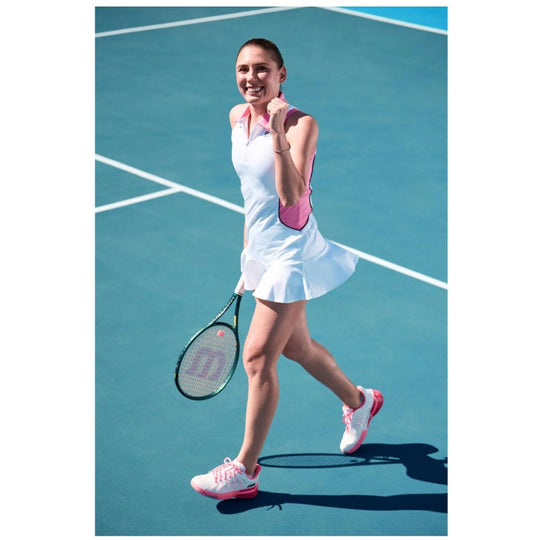 94437-162 K-Swiss Women’s UltraShot 4 Tennis Shoes (White/Neon Pastel Pink/Hot Neon Pink)