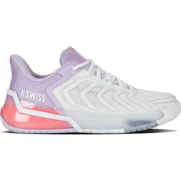 94437-182 K-Swiss Women’s Ultrashot 4 Tennis Shoes (White Orchid Petal Neon Blaze)