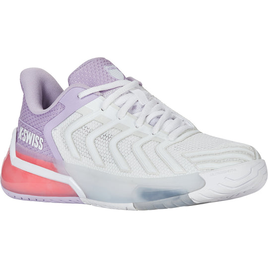 94437-182 K-Swiss Women’s Ultrashot 4 Tennis Shoes (White Orchid Petal Neon Blaze)