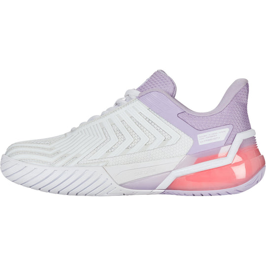 94437-182 K-Swiss Women’s Ultrashot 4 Tennis Shoes (White Orchid Petal Neon Blaze)