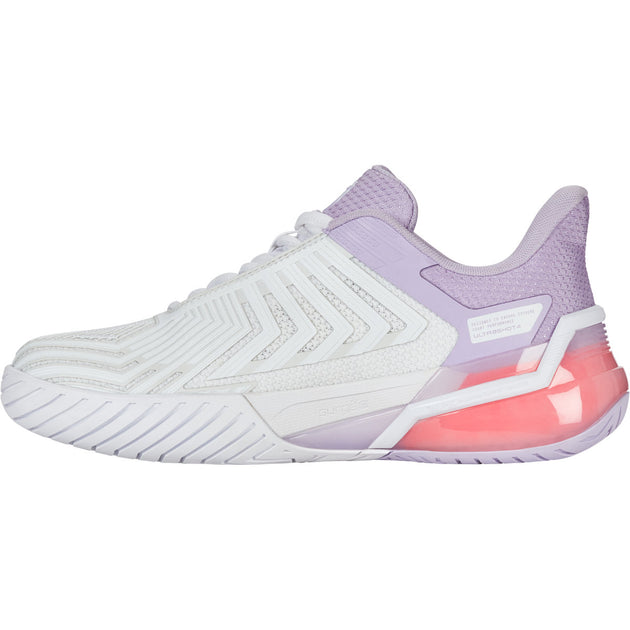 94437-182 K-Swiss Women’s Ultrashot 4 Tennis Shoes (White Orchid Petal Neon Blaze)
