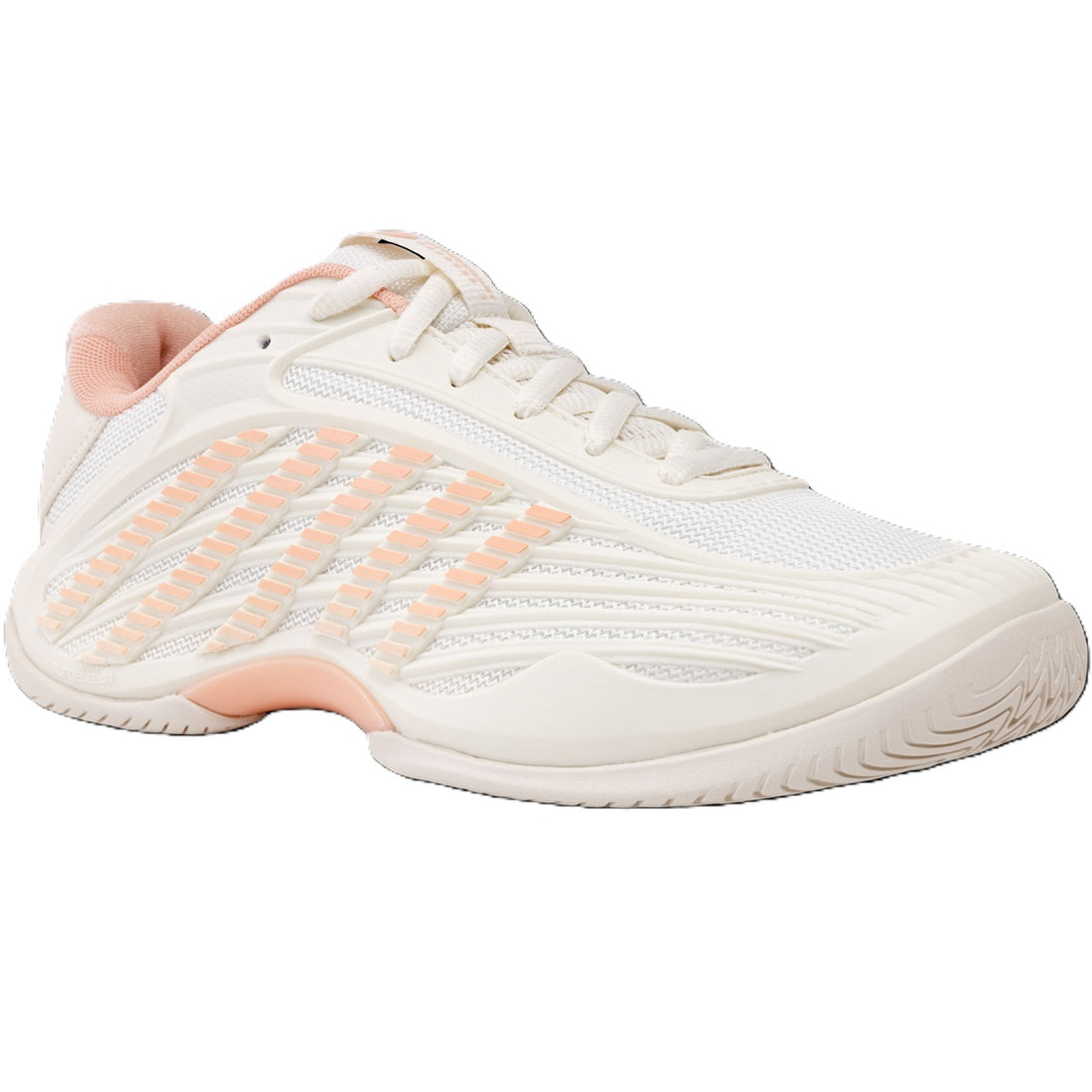 K-Swiss Women's Hypercourt Express 3 Tennis Shoes (Egret/Peach Parfait)