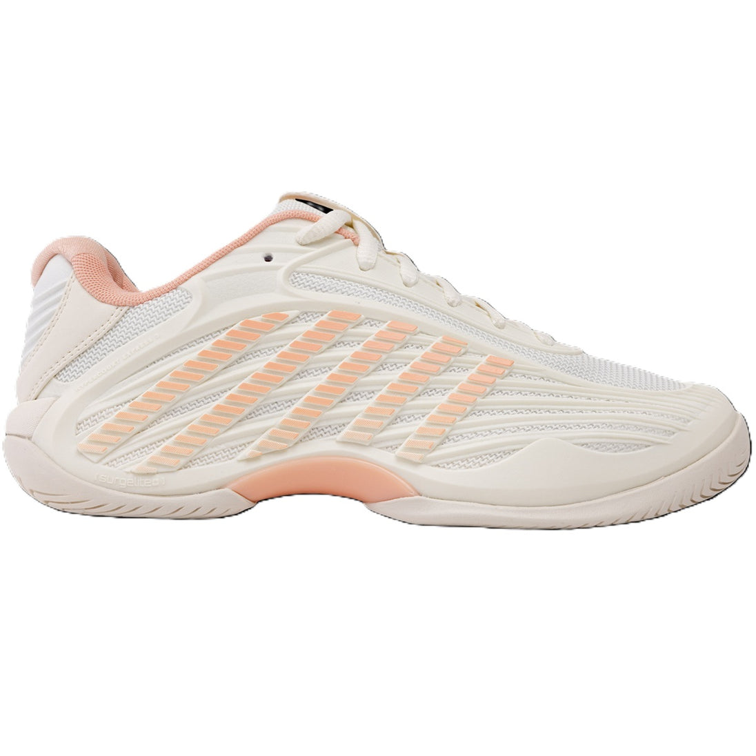 K-Swiss Women's Hypercourt Express 3 Tennis Shoes (Egret/Peach Parfait)