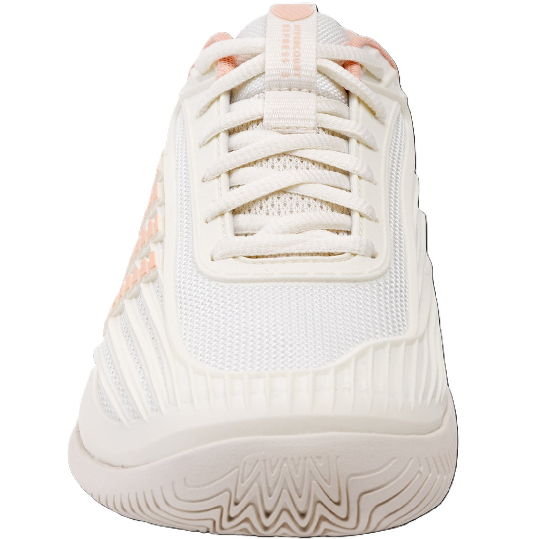 K-Swiss Women's Hypercourt Express 3 Tennis Shoes (Egret/Peach Parfait)