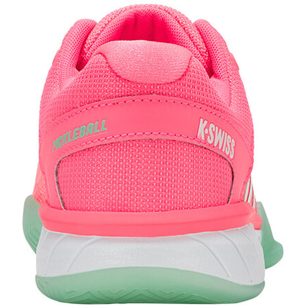 96563-649 K-Swiss Women's Express Light Pickleball Shoes (Neon Pastel Pink/Neon Mint/White)