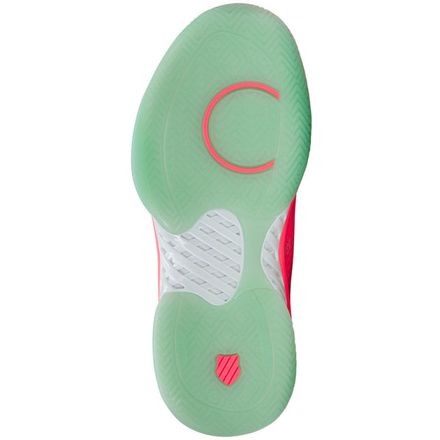 96563-649 K-Swiss Women's Express Light Pickleball Shoes (Neon Pastel Pink/Neon Mint/White)