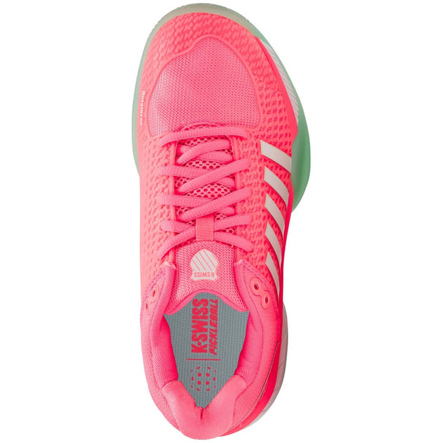 96563-649 K-Swiss Women's Express Light Pickleball Shoes (Neon Pastel Pink/Neon Mint/White)