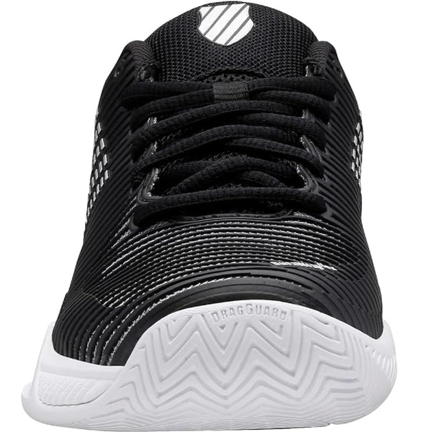 96613-085 K-Swiss Women's Hypercourt Express 2 Tennis Shoes (Black/White/Silver)
