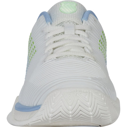 96613-126 K-Swiss Women’s Hypercourt Express 2 Tennis Shoes (Lucent White Dutch Canal Paradise Green)