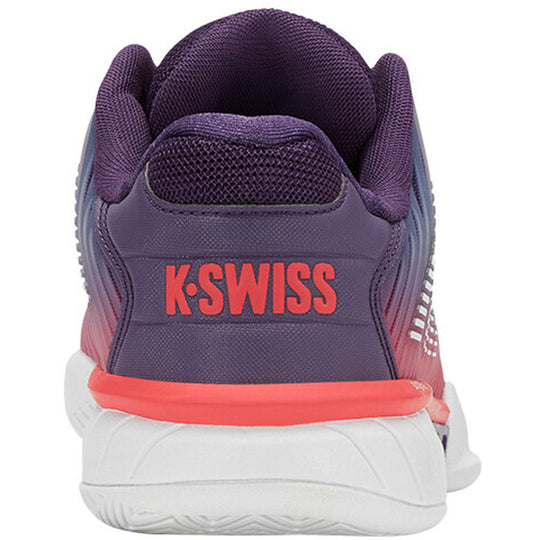 96613-593 K-Swiss Women's Hypercourt Express 2 Tennis Shoe (Purple Plumeria/White/Hot Coral)