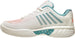 96614-143 K-Swiss Women's Hypercourt Express 2 HB Clay Court Tennis Shoes (Blanc De Blanc/Nile Blue/Desert Flower)