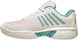 96614-143 K-Swiss Women's Hypercourt Express 2 HB Clay Court Tennis Shoes (Blanc De Blanc/Nile Blue/Desert Flower)