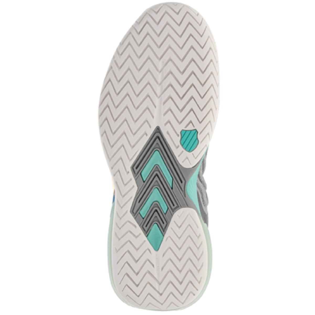 96988-092 K-Swiss Women's Ultrashot 3 Tennis Shoes (Alloy/Brilliant White/Turquoise) - Sole