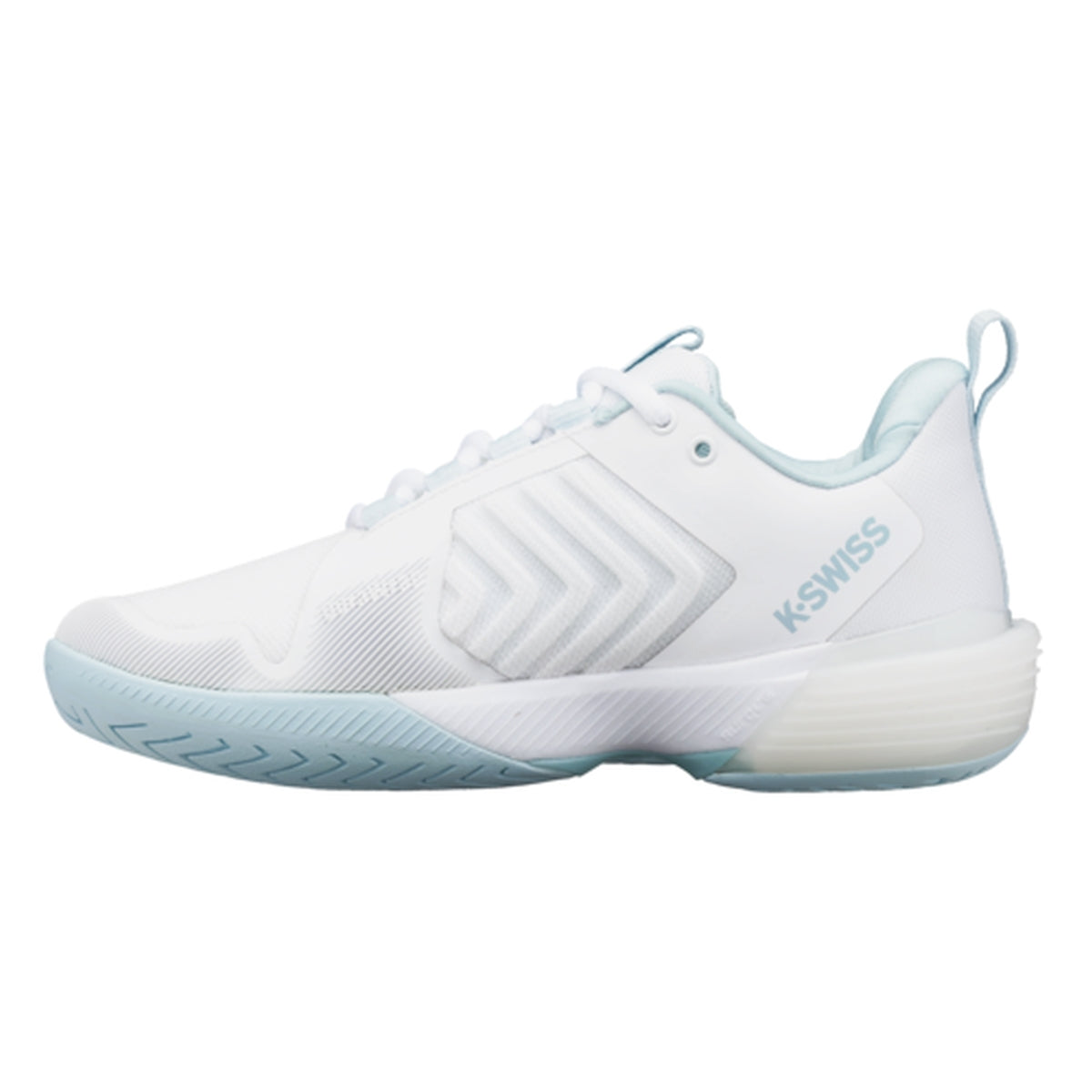 96988-175 K-Swiss Women's Ultrashot 3 Tennis Shoes White-Blue Glow